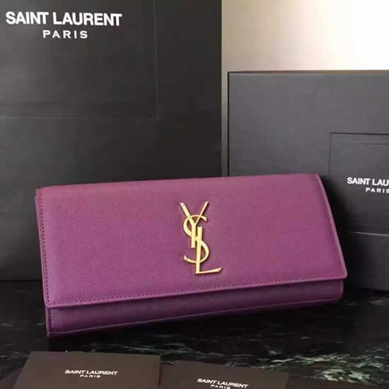 Replica Saint Laurent Purple Classic Monogramme Clutch Handbags